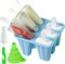 Popsicle Mould,Popsicle Maker Popsicle Molds 6 Pieces Silicone Ice Pop Molds BPA Free Popsicle Mold Reusable Easy Release Ice Pop Make (Blue)